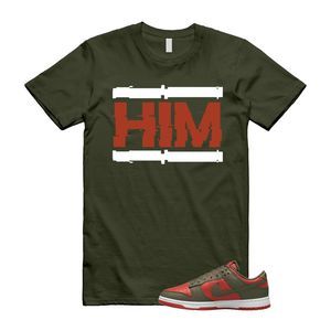 Dunk Mystic Red Cargo Khaki White Low T Shirt Match HIM